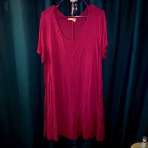 Burgundy Tunic Dress